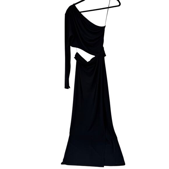 Ronny Kobo Collection Lorina High Slit Maxi Dress Cutout One Shoulder Cocktail - Picture 5 of 10